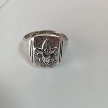 빈티지 보이 스카우트 미국 스카우트 엠블럼 실버 925 반지