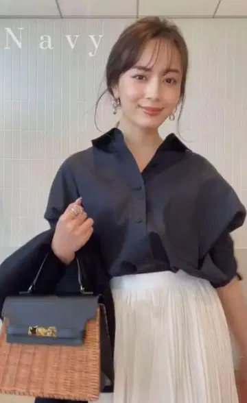 anuans 스탠다드 셔츠 네이비