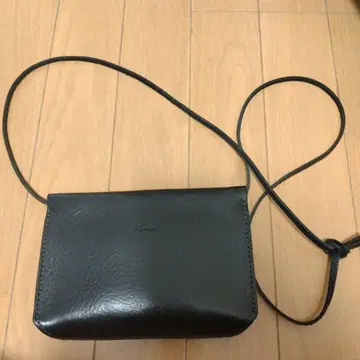 ibona 블랙 가죽 사코슈