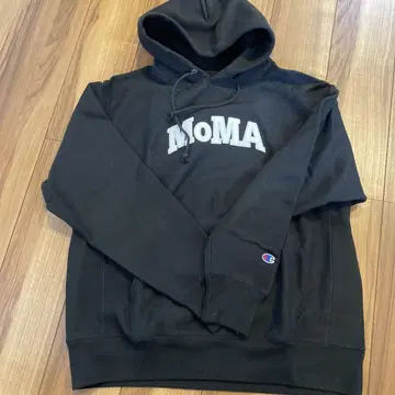 Champion MoMA 로고 후드티 L 사이즈 블랙