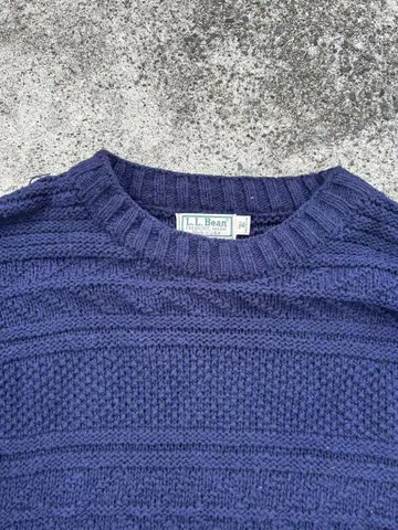 80s L.L. Bean 코튼 니트 usa제