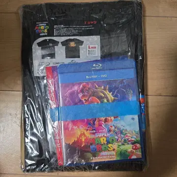 슈퍼 마리오 브라더스 무비 Blu-ray & 셔츠 세트 L 사이즈