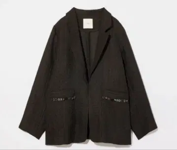 eaphi RANDOM BUTTON SHEER JACKET 블랙