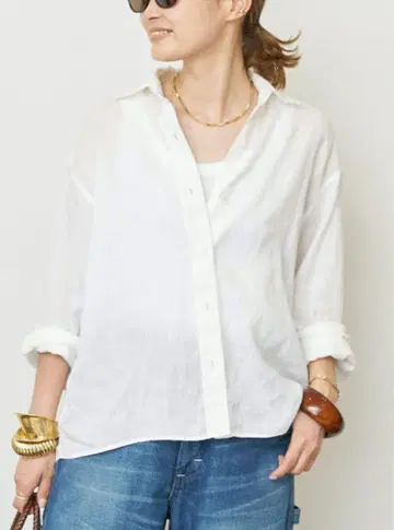 Deuxieme Classe Linen 셔츠 화이트