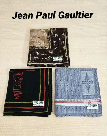 [ 새상품 ] Jean Paul Gaultier 손수건 3개 세트