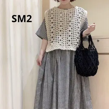 SM2 2way 니트 베스트 크로셰 뜨개질