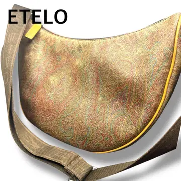 새상품급 에테로 ETRO 하프문 숄더백 페이즐리 무늬