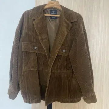 브라운 코듀로이 더블 브레스트 자켓