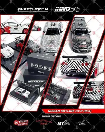 INNO64 R34 BLACKCROW SG DIECAST EXPO 한정판