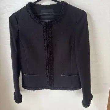 UNITED ARROWS 블랙 노카라 자켓