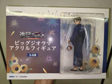 Gigo 한정판 진격의 거인 리바이 유카타 디오라마 아크릴 피규어