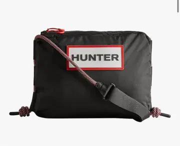 HUNTER 나일론 숄더백 블랙