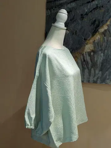 순수 실크 기모노 코몬 기모노 리메이크 풀오버 7부 소매