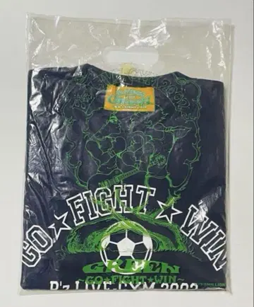 B'z LIVE-GYM 2002 GREEN 축구 T셔츠 M 사이즈