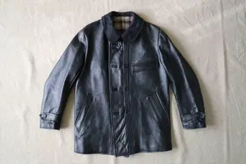 울 옷깃 가죽 자켓 코르비제 자켓 (50s 60s 빈티지)