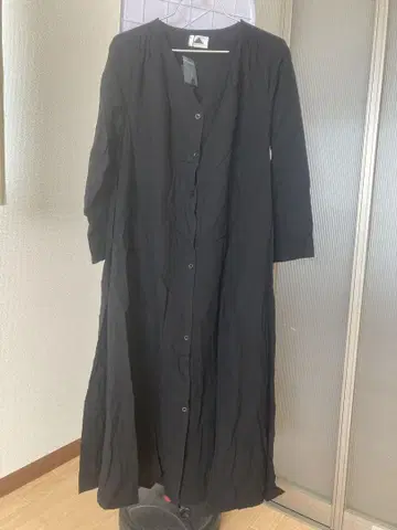 ABITOKYO 블랙 롱 원피스