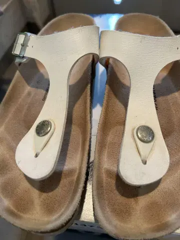 BIRKENSTOCK Gizeh 화이트 38