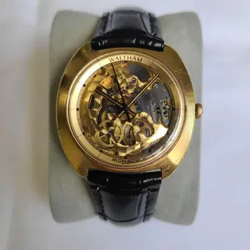 Waltham Monaco 스켈레톤 수동 와인딩 시계