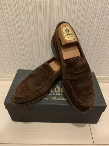 ALDEN 알든 스웨이드 로퍼 브라운
