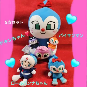 짤랑이 롤빵소녀 세균맨 봉제 인형