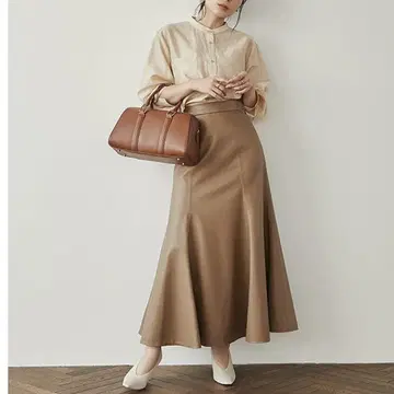 정가 1.9만 anuans 아뉴앙스 에코 가죽 머메이드 스커트