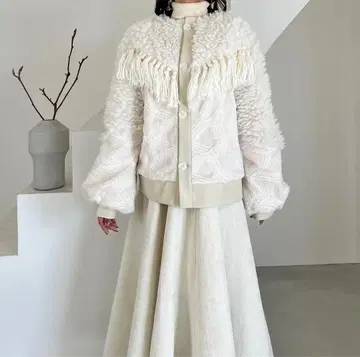 aermaboutique 2way mix design boa jacket