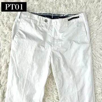 PT01 Malibu 슬랙스 스트레치 슬림핏 화이트 팬츠 L 상당