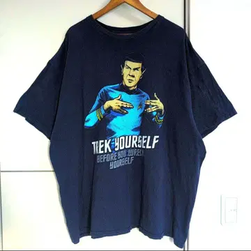 스타트렉 T셔츠 SF 영화 캐릭터 구제 의류 빅 실루엣 스포크
