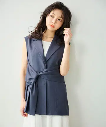 Aimeine 랩 벨트 테일러드 베스트
