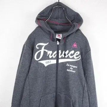 G6270*le coq 르꼬끄 후드티 후디 그레이 L