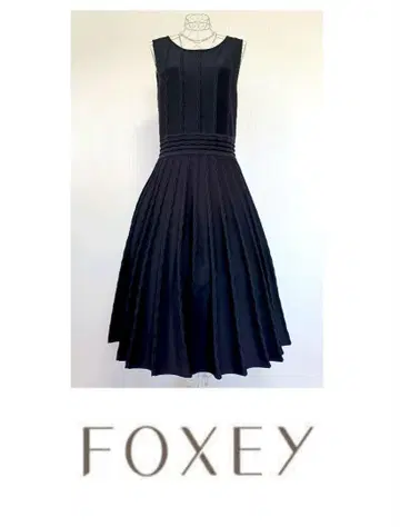 FOXEY 폭시 니트 롱 드레스 원피스 레어 42
