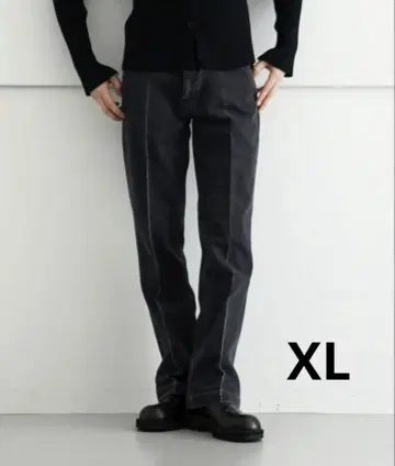 오더 테이퍼드 데님 트라우저 블랙 XL