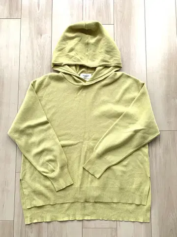 오파크 클립 럭스 오가닉 코튼 니트 후드티 미사용품