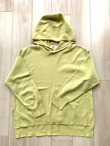 오파크 클립 럭스 오가닉 코튼 니트 후드티 미사용품