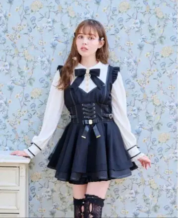 LIZLISA 튤 레이어드 셋업 블랙