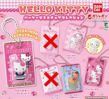 HELLO KITTY 패키지 미니어처 컬렉션 4종 세트