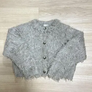 CLANE SHAGGY SHORT KNIT CARDIGAN