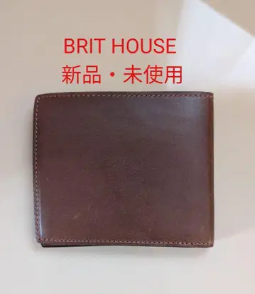 [ 새상품 미사용 ] BRIT HOUSE 소가죽 접이식 지갑