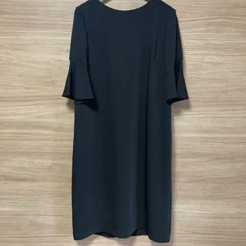 언타이틀 여성용 소매 달린 무릎 기장 블랙 원피스 사이즈 2