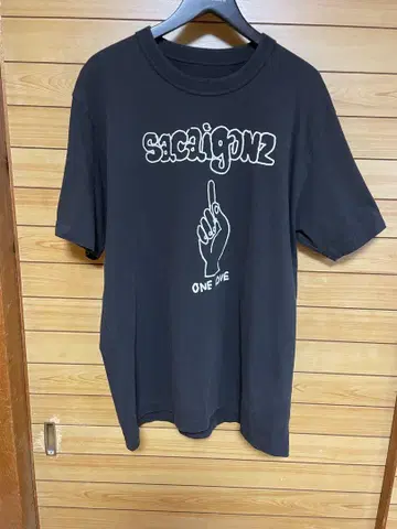 Sacai & Gonz 블랙 T셔츠 사이즈 4
