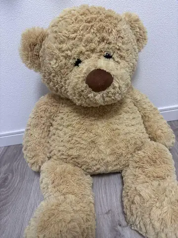 빅 베이지 곰 모양 봉제 인형