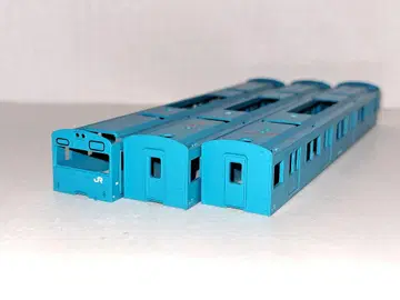 N 게이지 103계 바디 3량 스카이블루 GM