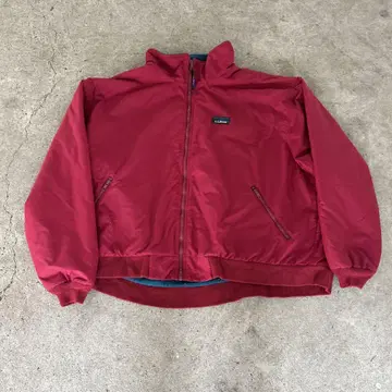 LLBean 빨간색 집업 나일론 자켓