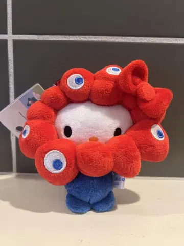 만박 미야쿠미야쿠 산리오 변신 봉제 인형 키티 카라비너 포함