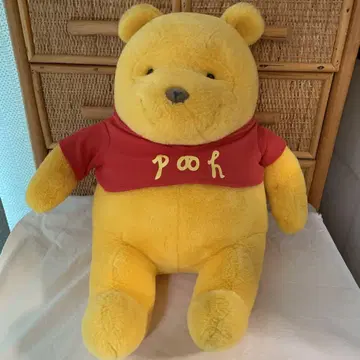 레어 헤이세이 디즈니 푸우 봉제 인형 약 20년 전의 것 말하는