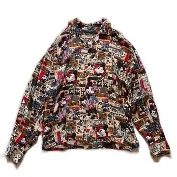 90's 레이온 셔츠 디즈니 프랑스 제조