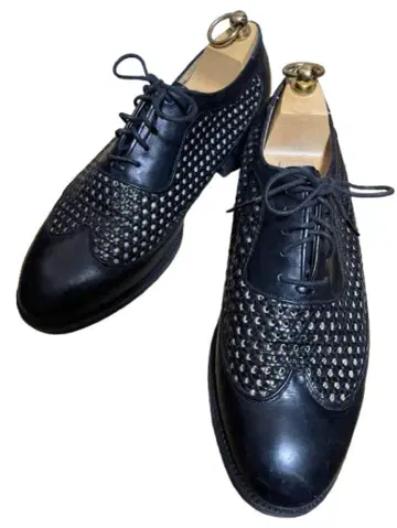 레어 디자인 윙 팁 펀칭 가죽 신발 핸드메이드 오더 제품