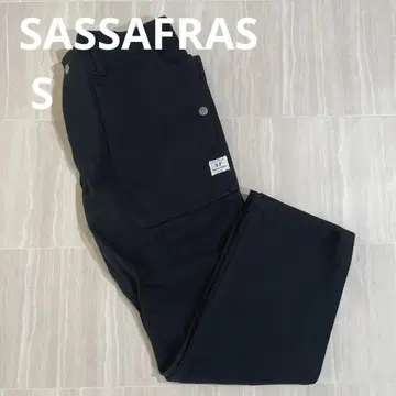SASSAFRAS 워크 팬츠 S 블랙