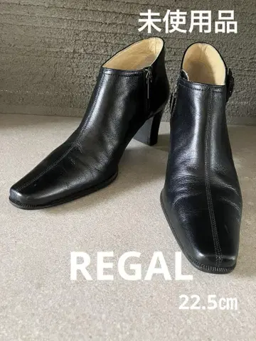 [ 미사용 ] REGAL 리 여성용 숏부츠 22.5cm 사이드 지퍼