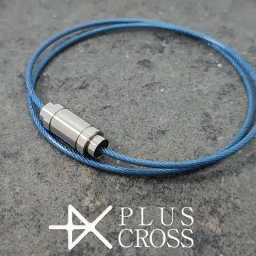 스포츠 목걸이 PLUSCROSS CW 야구 테니스 BL/SV 45cm
